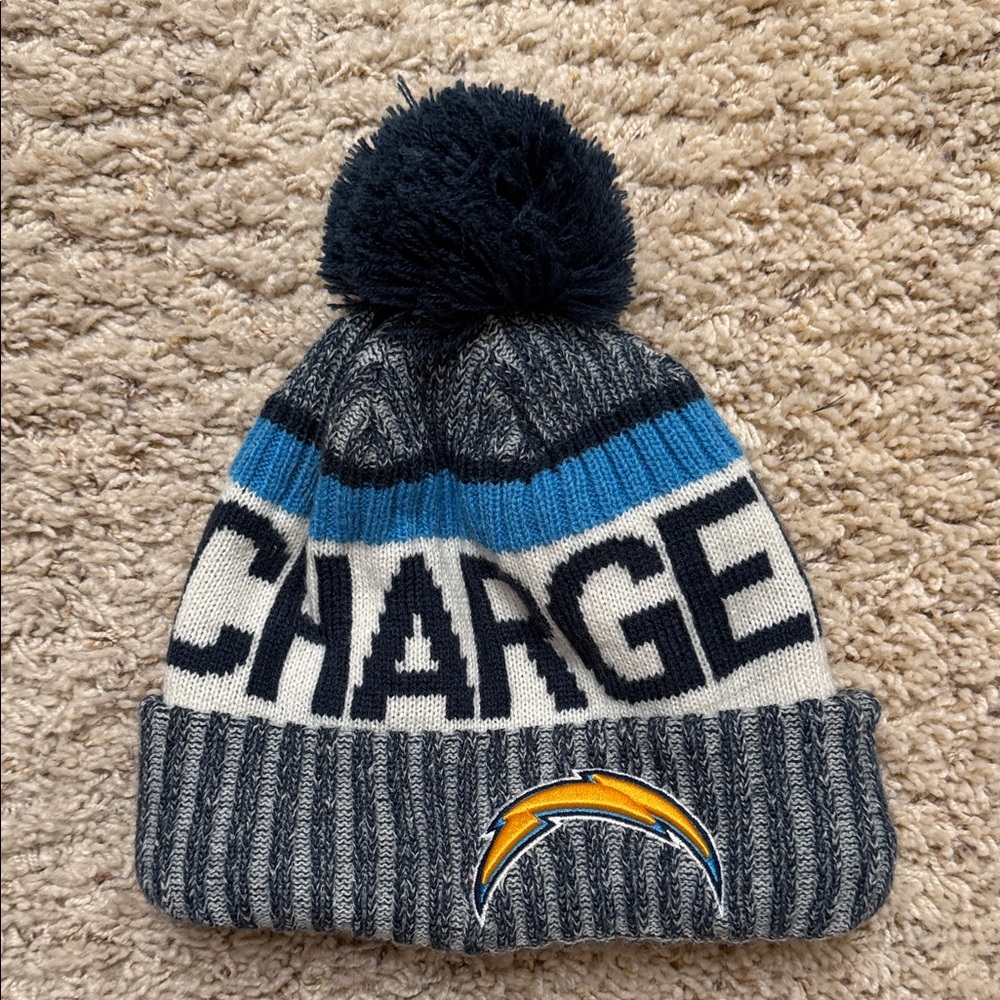 One size NFL Chargers beanie